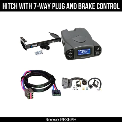 Hitch Tow PKG+ Brake Control For 87-96 Ford F-150 F-250 F-350 1997 Heavy Duty - Image 1 of 4