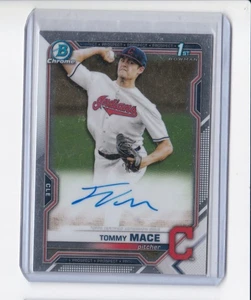 TOMMY MACE 2021 BOWMAN CHROME DRAFT PROSPECT ROOKIE AUTOGRAPH-SHIPS FREE - Picture 1 of 24
