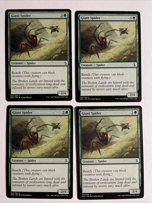 4x Mtg Amonkhet Giant Spider NM Magic Karte Magic The Gathering - Bild 1 von 2