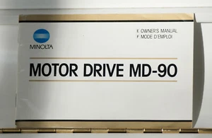 Notice MINOLTA MOTOR DRIVE MD-90 - Photo 1 sur 2