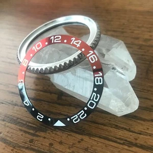 Sub Style Bezel + GMT Black/Red Ceramic Insert [for Seiko SKX SRPD] ~ US Seller - Picture 1 of 2