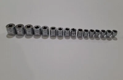 Snap-on Tools 16pc 3/8" Drive Metric 6pt 7-22mm Shallow Socket Set - Image 1 of 4