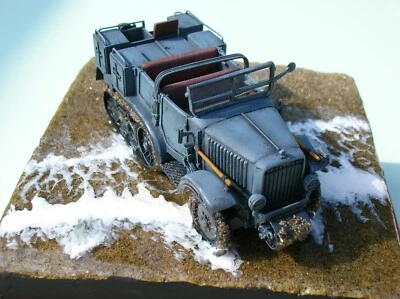 UNIC P107 conversion allemande  + canon PaK 36, 1:72 kit résine. - Immagine 1 di 4