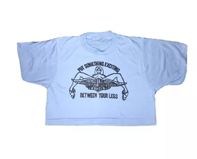 Camiseta recortada vintage de estrellas con pantalla muerta Harley Davidson puntada única Foto 1 de 4