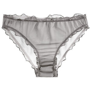 Womens 100% Silk Panties Chiffon Sheer Hot Bottoms Underwear Knickers Briefs XL