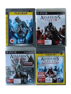 ASSASSINS CREED PS3 Game Bundle - Assassin’s Creed I & II & III & Brotherhood - Picture 1 of 2