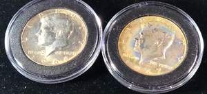 1966-P & 1967-P Kennedy Lighty Toned 1/2 Dollars Very Pretty....warum nicht heute? - Bild 1 von 4