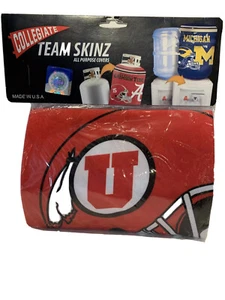 NCAA~Utah Utes~Team Skinz~Cover For Water Bottle/Jug/Propane Tank/Garbage Can - Picture 1 of 10