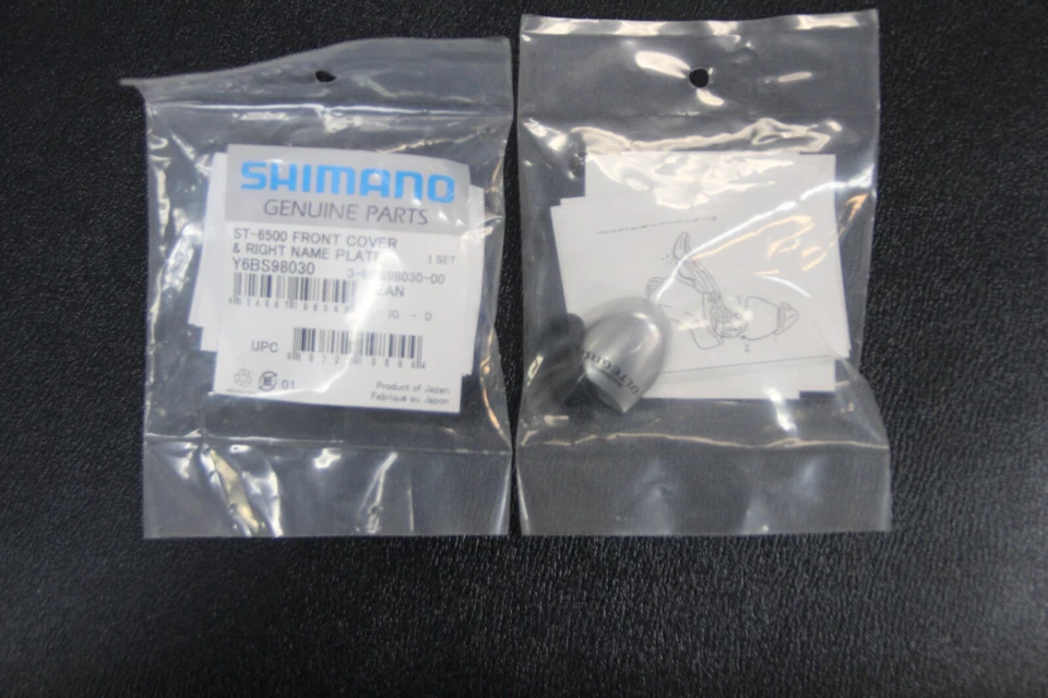 Shimano Ultegra ST-6500 Front Cover & RIGHT Name Plate Y6BS98030 NOS - Image 1 of 1