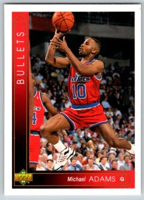 1993-94 UPPER DECK MICHAEL ADAMS WASHINGTON BULLETS #29 - Image 1 of 2
