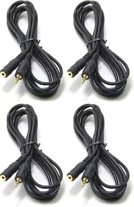 (4) Pack 15ft 3.5mm 1/8" M-F Stereo Headphone Extension Audio Cable Wire VWLTW - Picture 1 of 5