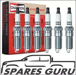 6 x Champion Platinum Spark Plugs Holden Commodore 3.0L 3.6L V6 VZ VE VF Captiva - Picture 1 of 1