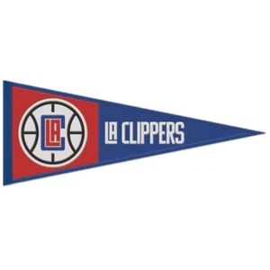 LOS ANGELES CLIPPERS WOOL EMBROIDERED PENNANT 13"x32" NEW WINCRAFT 👀 - Picture 1 of 1