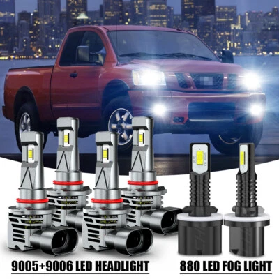 Combo 9005 9006 Faro 880 Luz antiniebla 6x para Nissan Titan 2011-2015 Foto 1 de 4