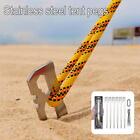 6X 28cm Stainless Steel Canopy Tent Pegs Garden Stakes Nail Duty Heavy B2B1