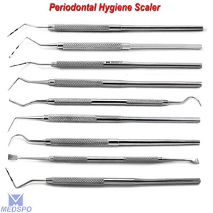 Dental Examination Periodontal Probes Scalers Dentist Tooth Cleaning Instruments - Picture 1 of 11