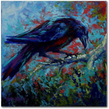 Raven by Marion Rose, 18X18-Inch Canvas Wall Art