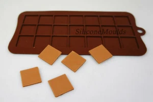 2,5 cm cuadrados píxeles azulejos mosaico silicona molde chocolate juego decoración pastel - Imagen 1 de 3