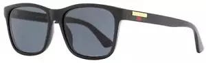 Gucci Rectangular Sunglasses GG0746S 001 Black 57mm 746 - Picture 1 of 2