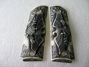 NEW CUSTOM EAGLE RESIN GRIP FIT 1911, 1991 FULL SIZE COLT KIMBER S&W HANDMADE - Picture 1 of 5