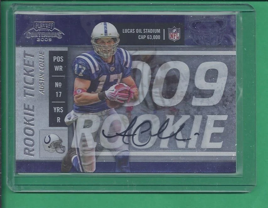 * 2009 Contenders  AUTOGRAPH  AUSTIN COLLIE no.141 Colts - Image 1 of 1