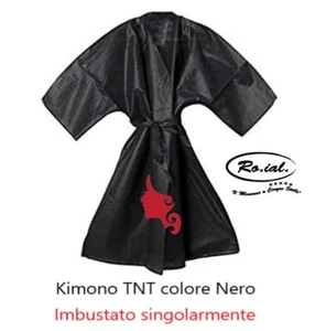 Kimono TNT monouso colore nero Imbustato singolarmente conf. 100 pz - Foto 1 di 1