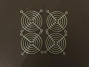 4 x 80mm Chrome Computer Case Fan Grills - Picture 1 of 2