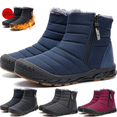 MARKENLOS Winterstiefel Barfußschuhe Herren Damen Winter Sneaker Traillaufschuhe Barefoot