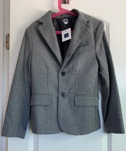 NWT - Janie and Jack Gray Wool Blend Blazer Jacket Boys - Size 10 - Picture 1 of 11