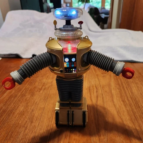 Lost In Space Electronic Lights & Sounds B9 Robot Golden Boy Edition *Preowned* Cover