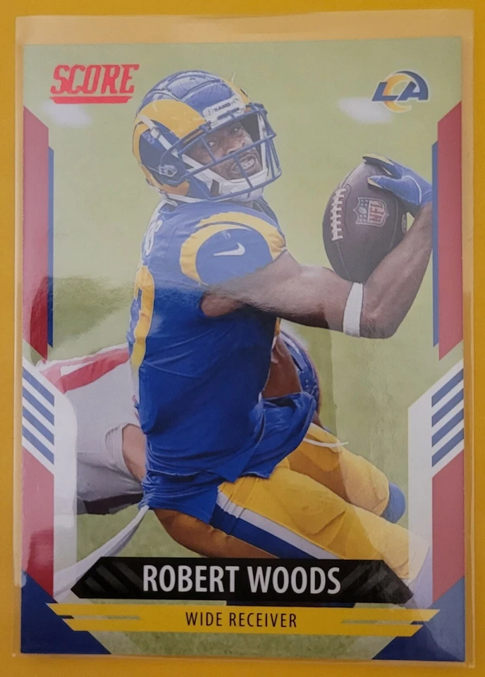 2021 Panini Score Football Robert Woods #256 Red Super Bowl Champs LA Rams - Image 1 of 3