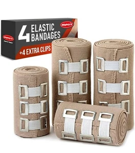 Fascia Elastica Premium - Confezione da 4 + 4 Clip Extra - Compressione Durevole B... - Foto 1 di 3
