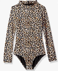 Billabong Girls' Big Wild Sun Bodysuit Multi Sz L - Picture 1 of 2