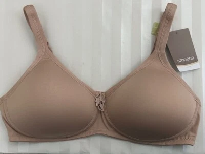 Новый с Ярлыками Amoena Lara с подкладкой Wirefree мастэктомии бюстгальтер, голая, 34C, #0674 - Изображение 1 из 2