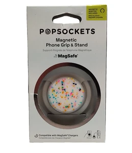 Popsockets- Magnetic MAGSAFE Phone Grip & Stand Coconut Creme - Swappable Top - Picture 1 of 5