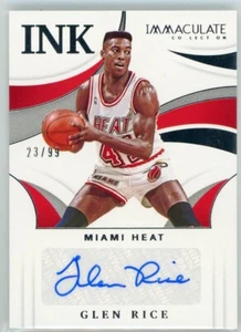 2020-21 Panini Immaculate Ink Autograph #I-GRI Glen Rice #23/99 - Picture 1 of 2
