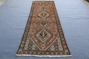 3x9 "Authentic P e r s i a n Rug | Terracotta Dye with Stunning HandMade Design" - Picture 1 of 11