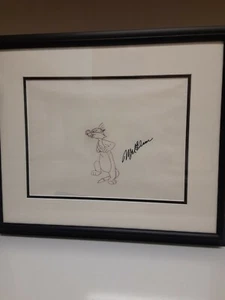 Warner Brothers Animation Art Production Drawing Sylvester Signed By Mel Blanc - Picture 1 of 6