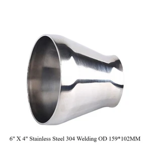 6" X 4" Stainless Steel 304 Welding OD 159*102MM Sanitary Concentric Reducer NEW - Picture 1 of 3