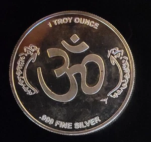 Ganesha Indian God Elephant Hindu Rare Bullion - 999 Silber 1 Oz Unze Round Coin - Bild 1 von 2