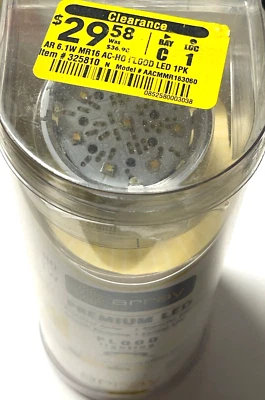  Array 6.1-Watt MR16 Plug-in Base Indoor LED Flood Light Bulb #0325810 - Image 1 of 4