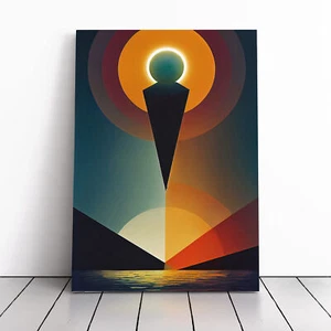 Sun Expressionism Canvas Wall Art Print Framed Picture Decor Living Room Bedroom - Picture 1 of 5