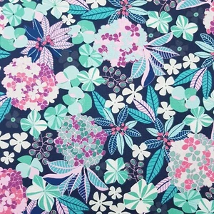 Handmade Decorative Table Runner Blue Pink Green Floral Print 144cm x 32cm - Picture 1 of 13