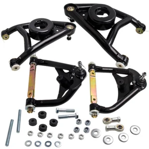 4x Heavy Duty Front Tubular Upper & Lower A-Arms for Pontiac Grand Prix 1969-72 - Picture 1 of 11