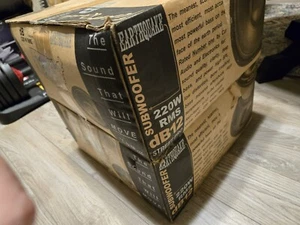 NOS EARTHQUAKE db 12" Street PRO 4 - Ohm Subwoofers 🇺🇸 OLD SCHOOL (PAIR) - Picture 1 of 12