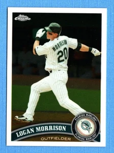 2011 Topps Chrome #163 Logan Morrison Florida Marlins - Picture 1 of 1