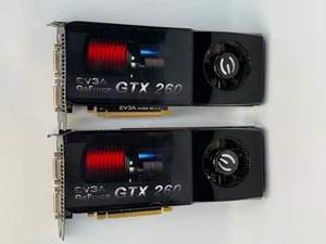 EVGA GeForce GTX 260 896MB DVI TV-Out 896-P3-1250-B3 PCIe 2 Graphics Video Cards - Picture 1 of 9