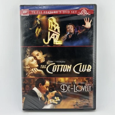 All That Jazz, The Cotton Club, De-Lovely (DVD, 2010) 3-Disc Set New/Sealed - Image 1 of 3