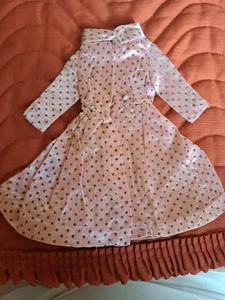 Vintage 1963 Barbie Pink Satin Coat-coat Only~good vintage shape - Picture 1 of 3