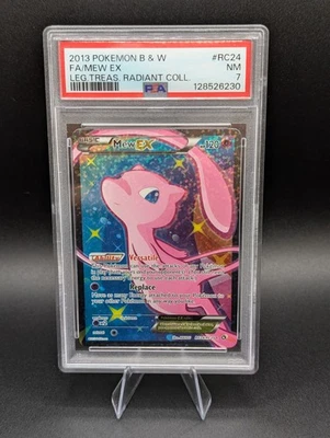 Pokémon Mew EX Full Art RC24/RC25 Legendary Treasures Radiant Collection PSA 7 - Image 1 of 2
